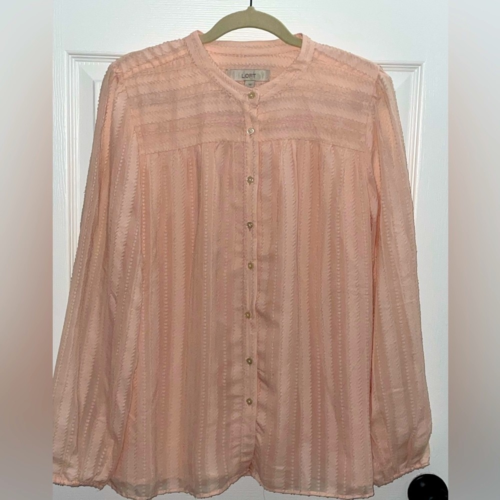 Loft Pink Button down top